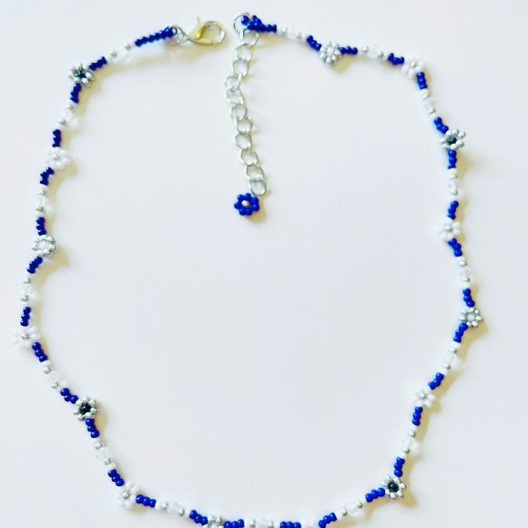 Daisy Flower Choker Wrap Bracelet Layered Summer Purple Boho Crystal Y2K New - Picture 7 of 9